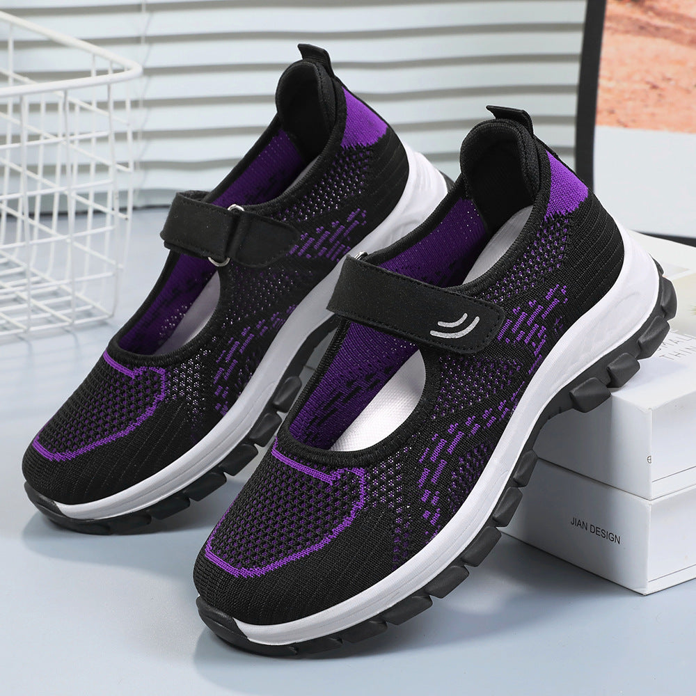 Femme Behagelige Velcro Sport Sneakers Stilla