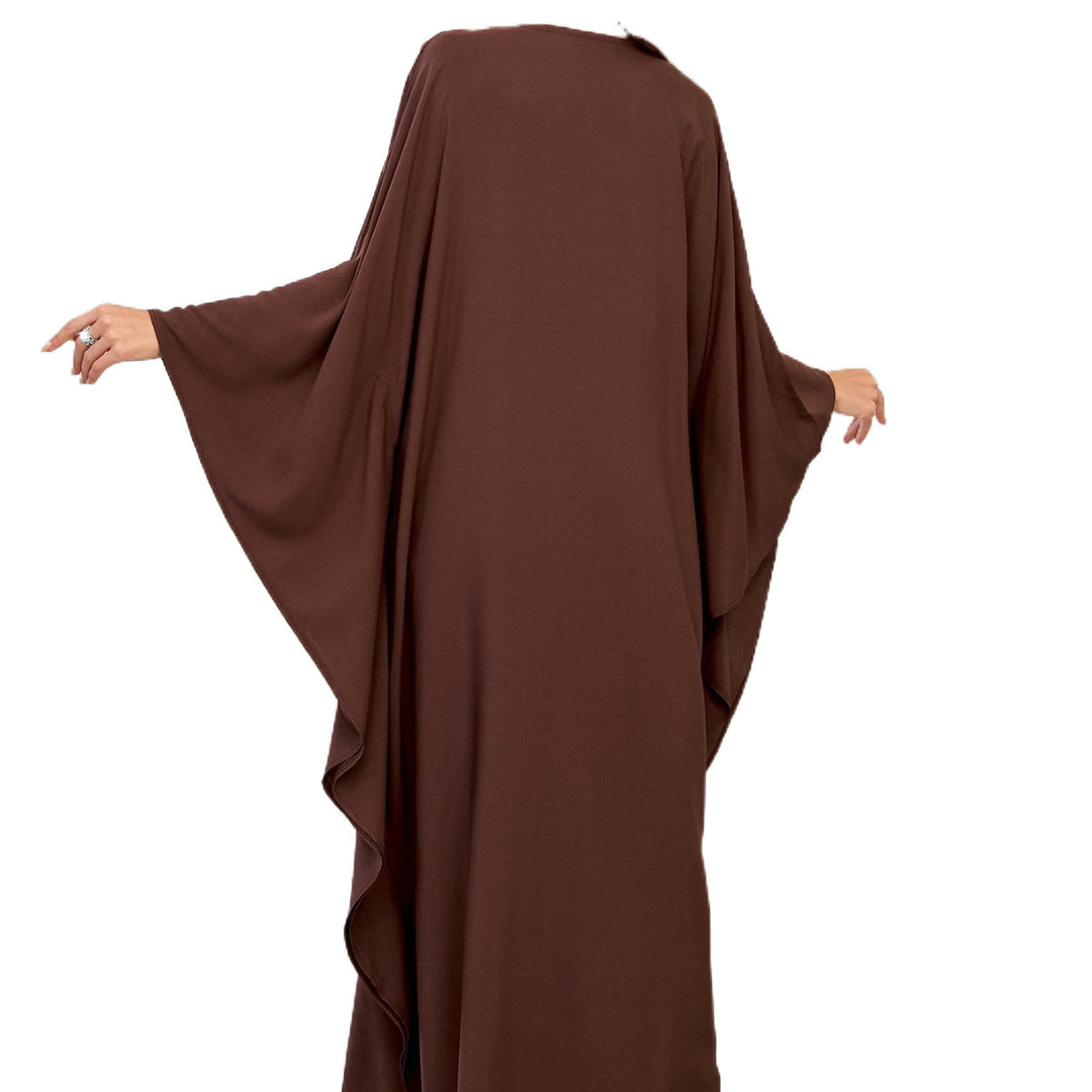 Dame kaftan med blomsterbroderi og flydende snit Stilla