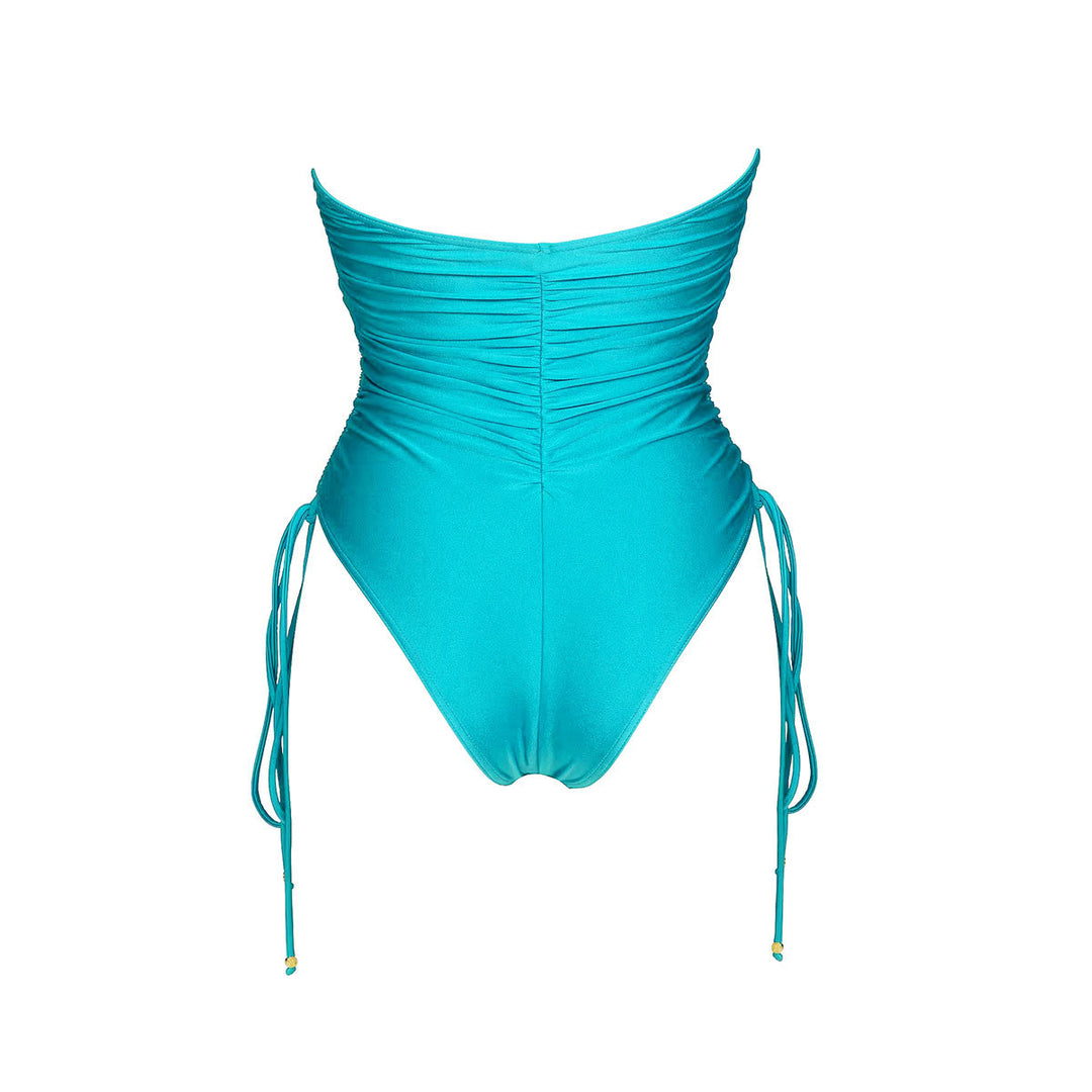 Dame Én-delt Bikini med elegante ruchinger og aftagelige stropper Stilla