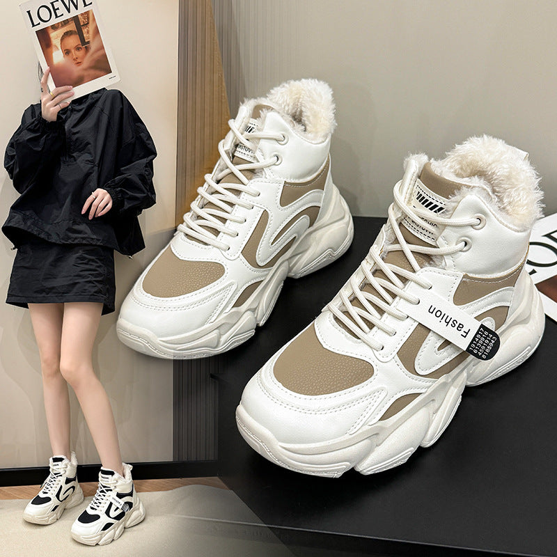 Dame Høj Varme-Sneakers med hyggeligt Inderfôr og skridsikker Sål Stilla