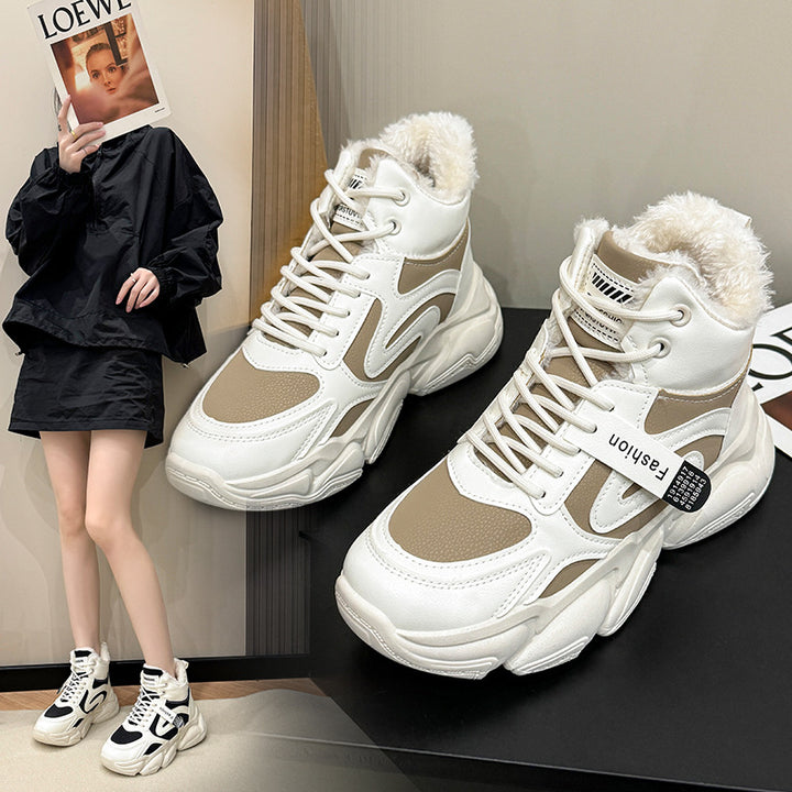 Dame Høj Varme-Sneakers med hyggeligt Inderfôr og skridsikker Sål Stilla