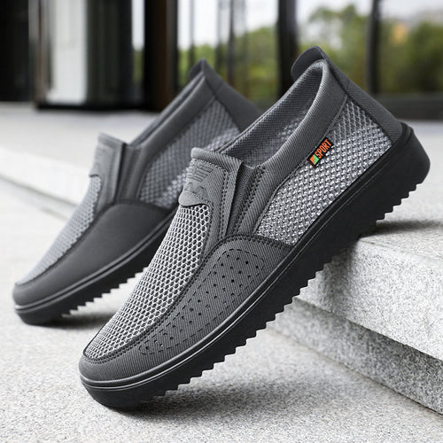 Herrer Letteste Slip-On Sneakers med åndbart Mesh-Obermateriale og dæmpende sål Stilla