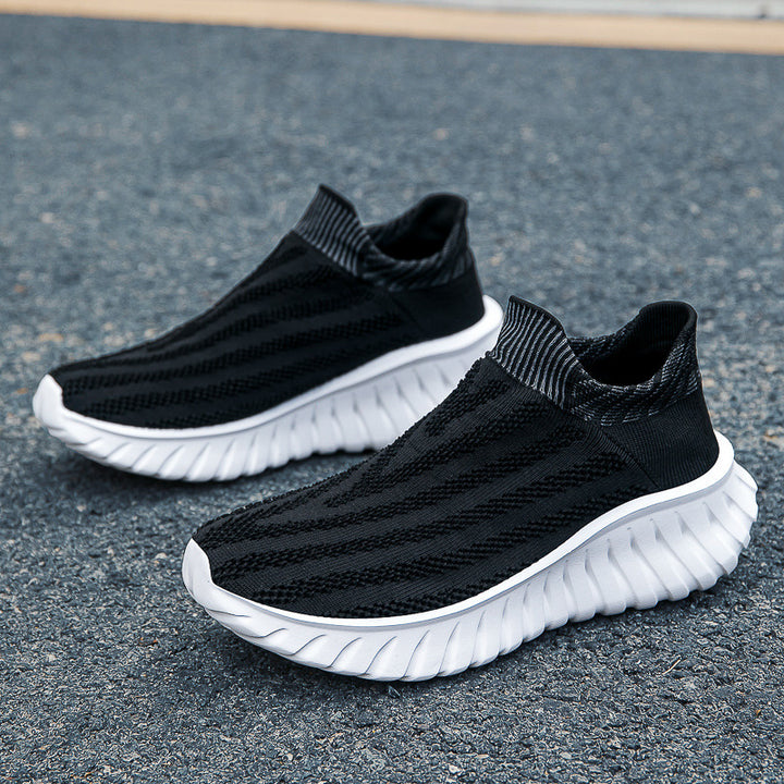 Unisex nan sømløs strik-sneaker med elastisk sokkrave og profileret dæmpningssålprofil Skovae