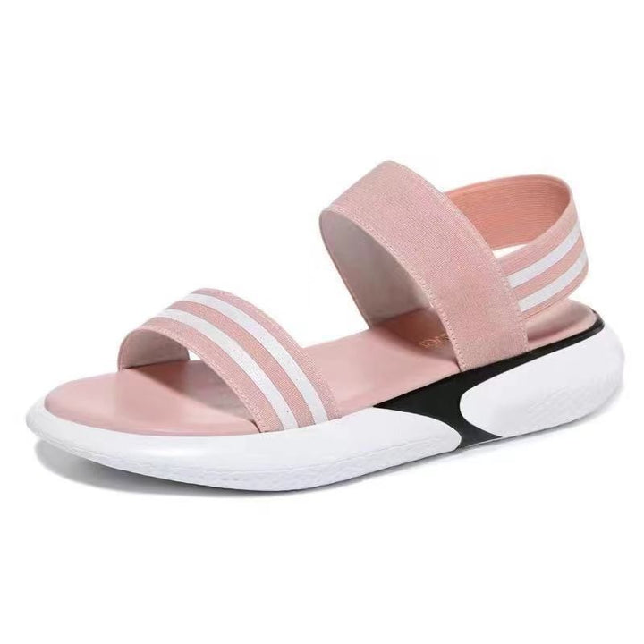 Dame Sporty Badesandaler med elastiske remme og støddæmpende sål Stilla