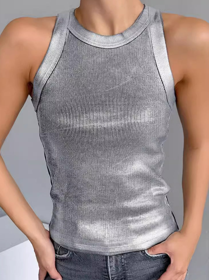 Dame Sporty Top med Zipper Stilla
