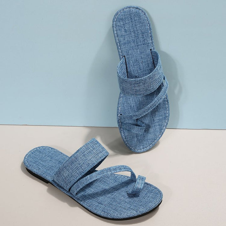 Dame komfortable toe post sandaler Stilla
