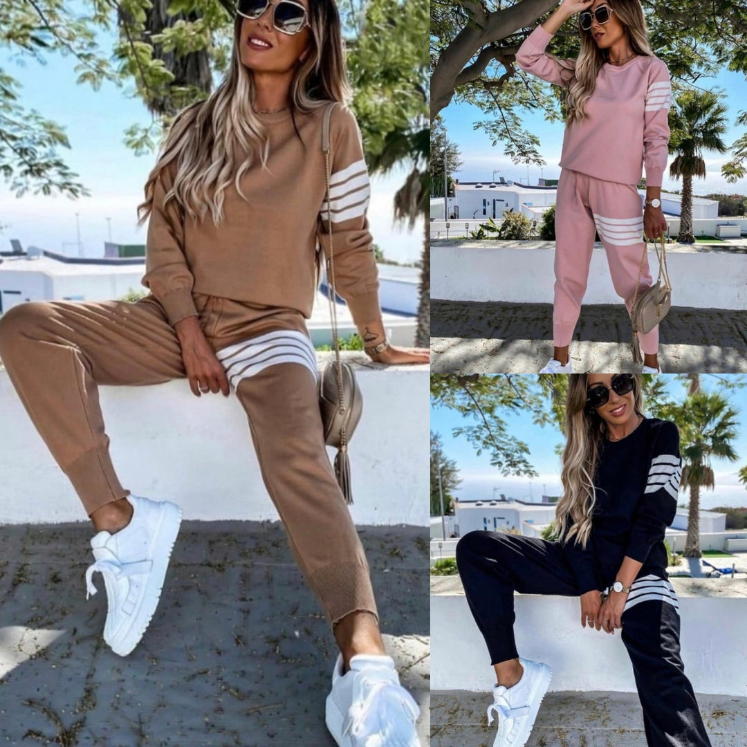 Dame Elegant og Casual Lounge Set med Loose Fit Skovae