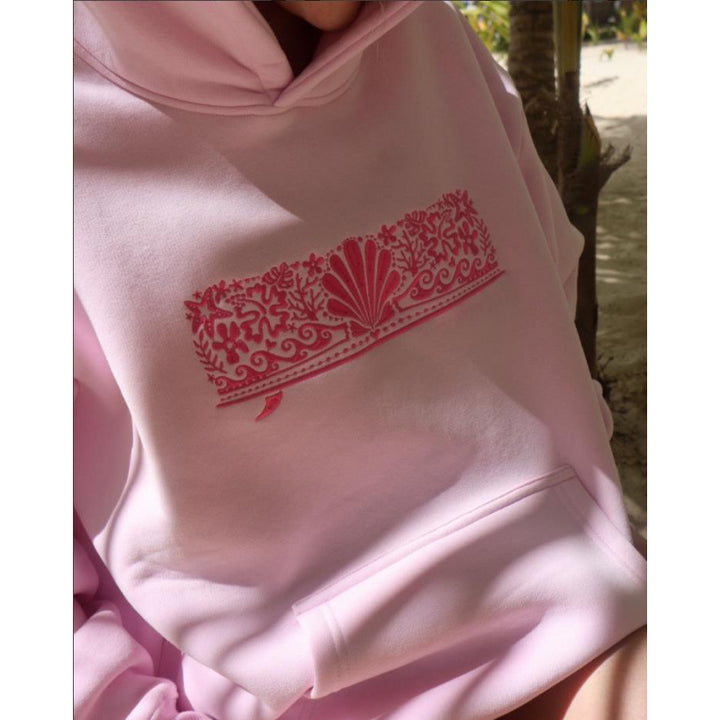 Kvindernes oversized hoodie med kreative grafik og komfortabel pasform Skovae
