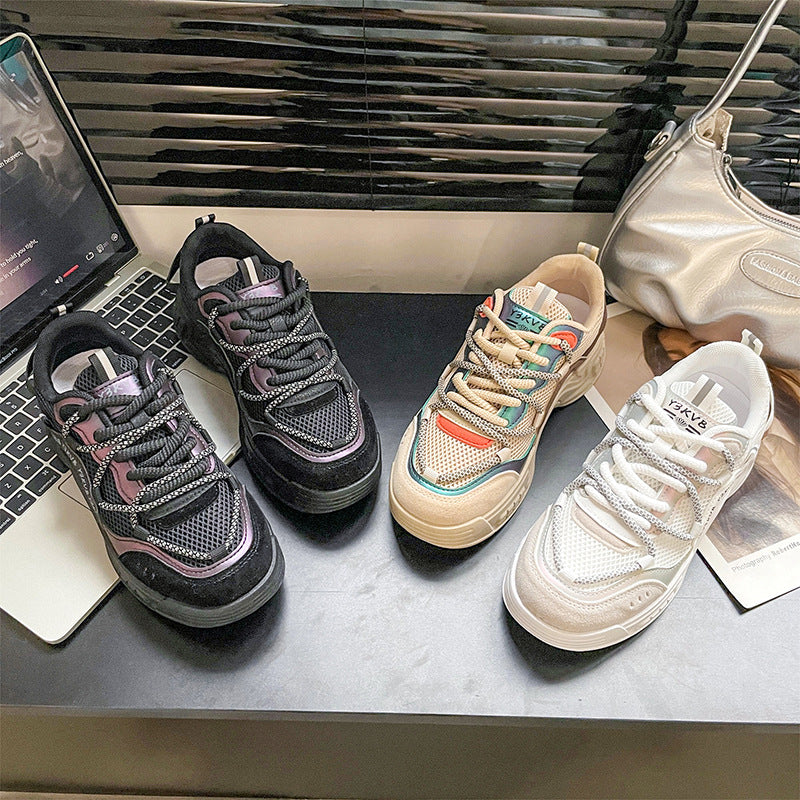 Dame mode Sneakers med åndbart mesh-overdel og støddæmpende sålprofil Stilla