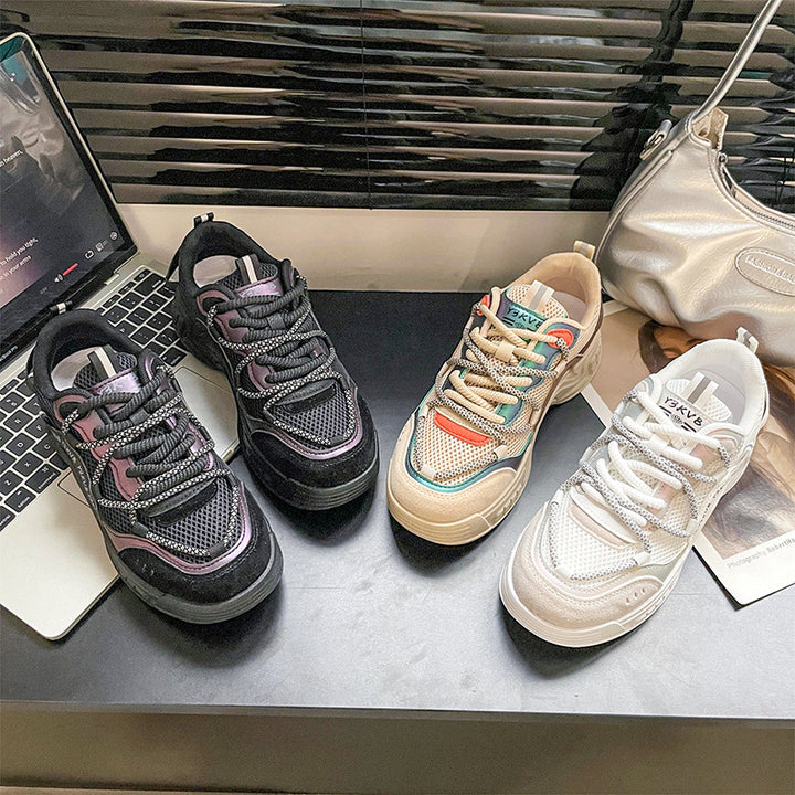Dame mode Sneakers med åndbart mesh-overdel og støddæmpende sålprofil Stilla