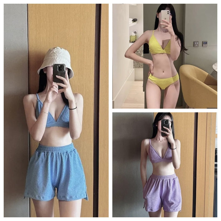 Dame Sporty Bikini-sæt med afslappede shorts Stilla