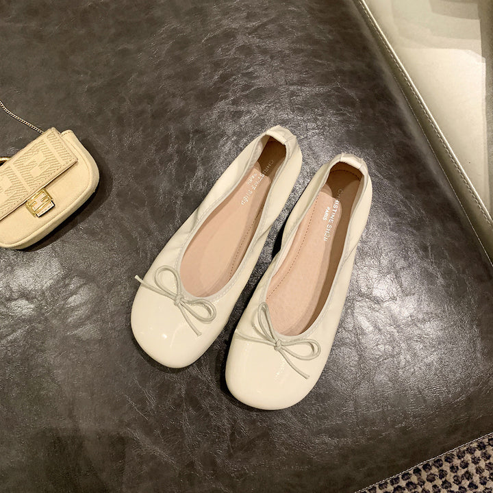Dame ballerina sko med moderne sløjfedetail Stilla