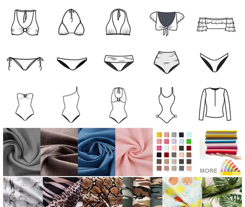 Dame triangel-bikini med elegant kædeudsmykning og kontrasterende accenter Stilla
