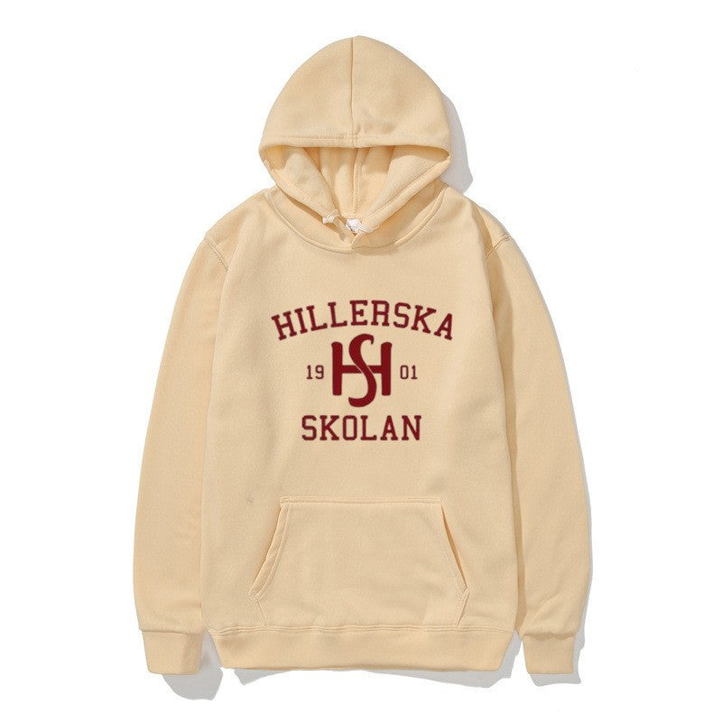 Kvinders hætte sweatshirt med klassisk skolemotiv og hyggelig indvendig for.