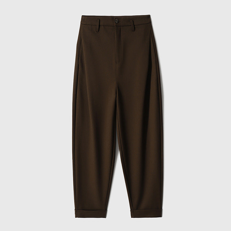 Damevidde Chino-bukser med elegante folder og høj talje Stilla