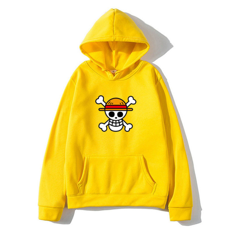 Dame hoodie med kreativ piratdesign og behagelig pasform Skovae