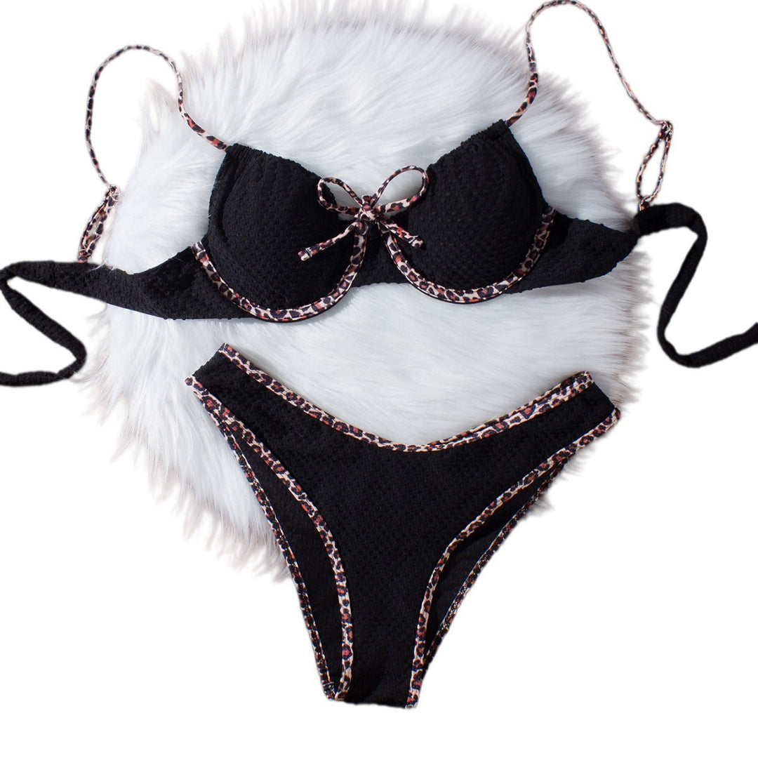 Dame Push-Up Bikini med dyreaccent Skovae