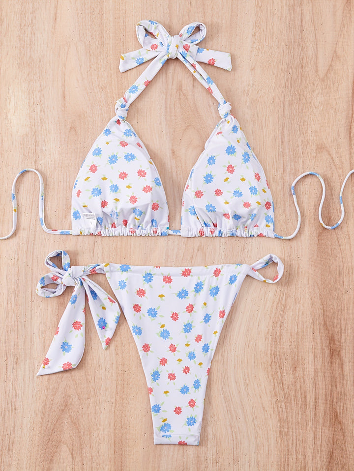 Dame blomsterprint bikini sæt Stilla