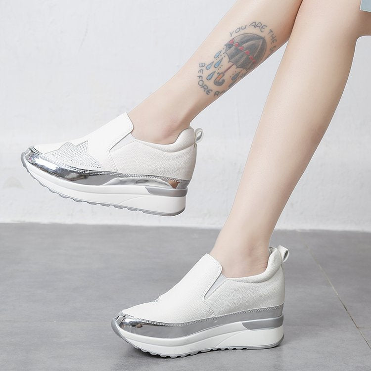 Dame Slip-On Sneakers med fashionable accenter og aftagelig indersål Stilla