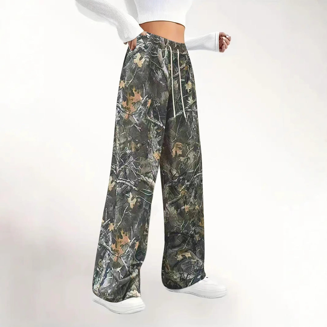 Dame Camouflage Relaxed Fit Jogger-bukser Stilla