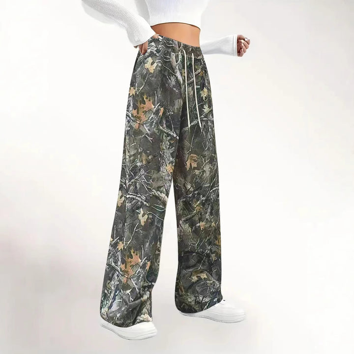 Dame Camouflage Relaxed Fit Jogger-bukser Stilla