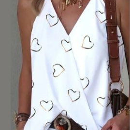 Dame Stilet Paillet-belagt V-hals Tanktop Stilla