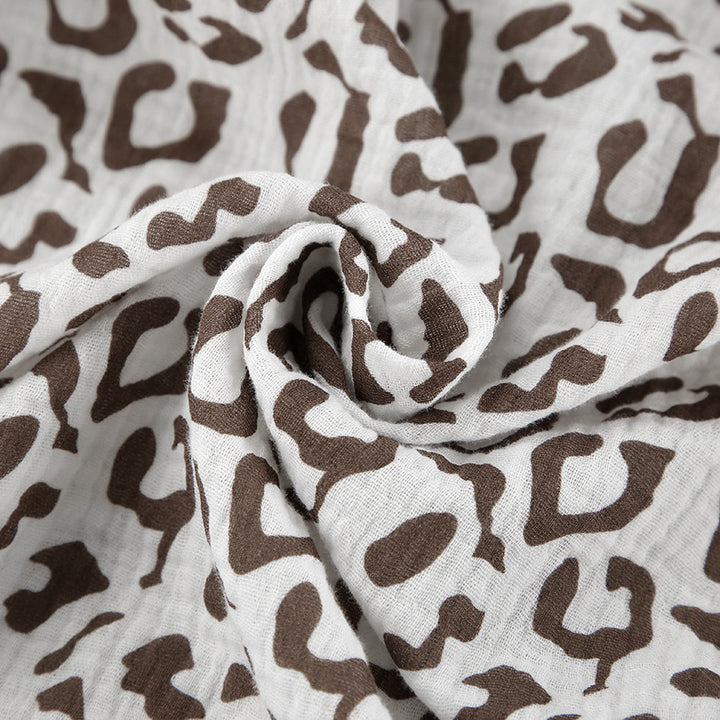 Dame casual Kimono-nattøj i leopardmønster Stilla