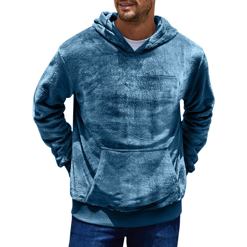 Herrer Hættebluse lavet af blødt fleece Stilla