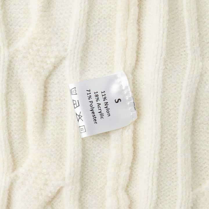 Kvinders strikket sweater med bølgemønster Stilla