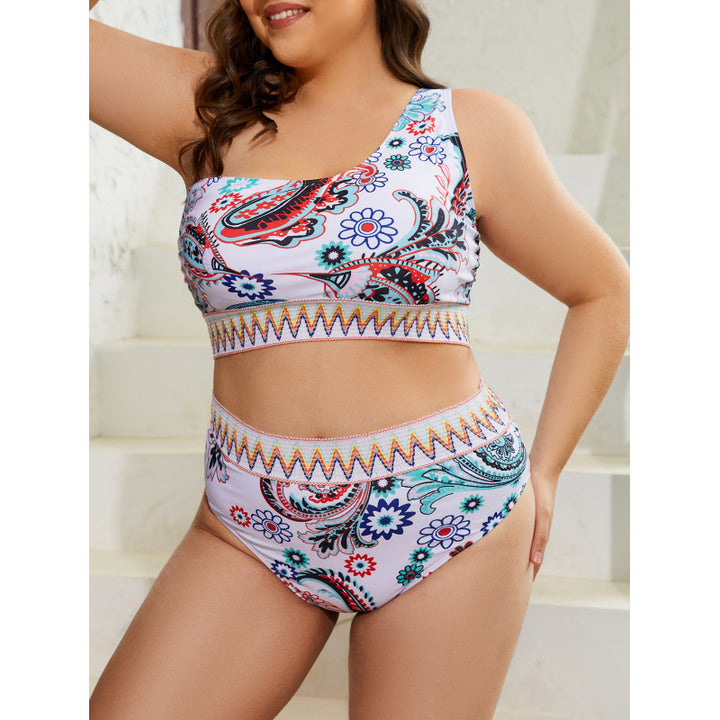 Dame Bikini-sæt med blomstermønster og sporty snit Skovae