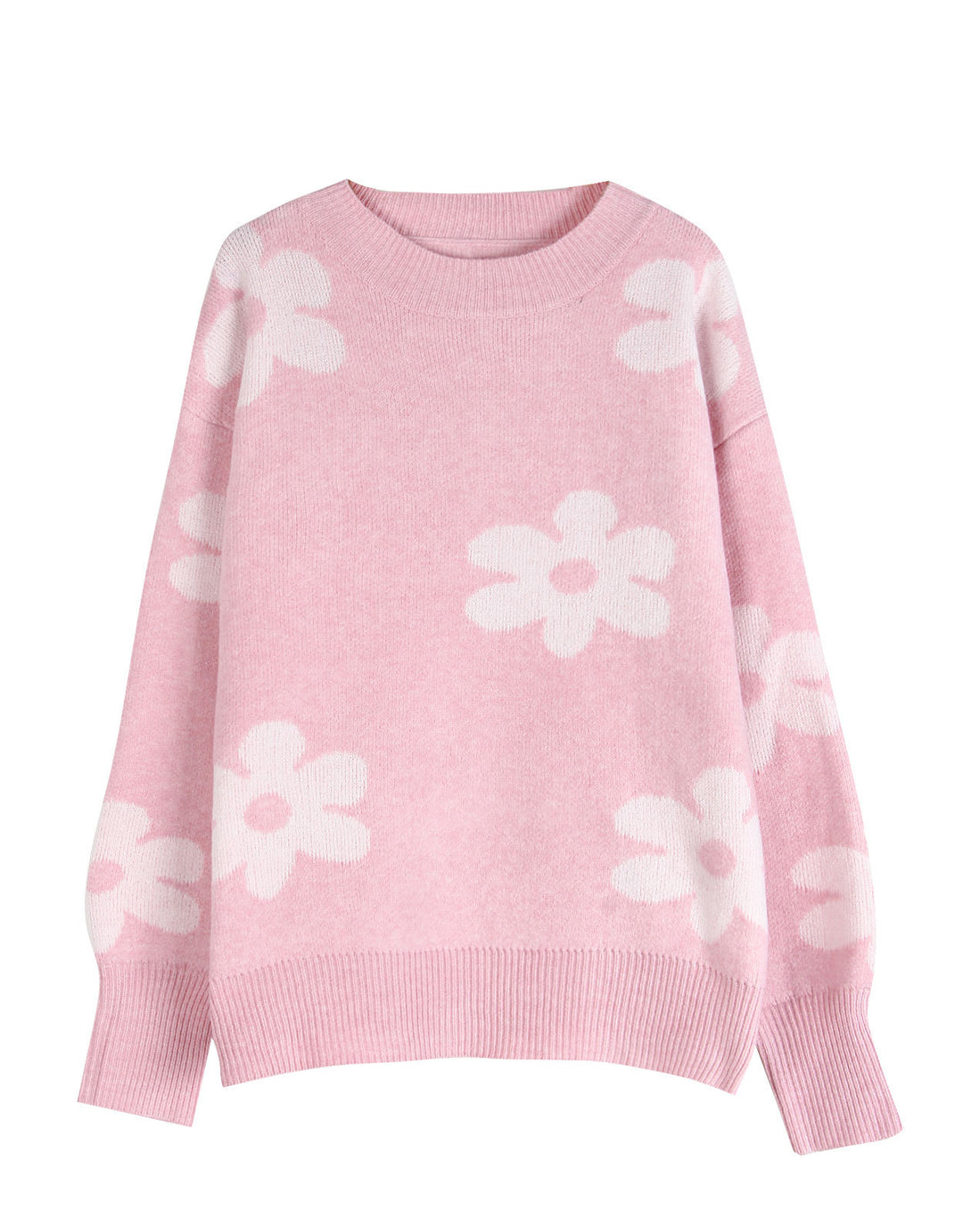 Dame sweater med blomsterdesign og afslappet pasform Stilla