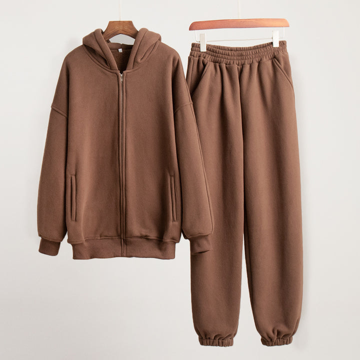 Kvindernes sporty hoodie og joggingbukser sæt Stilla