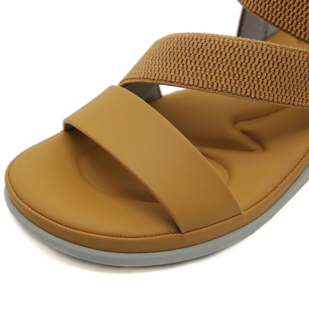Dame Komfortable Wedgesandaler med elastisk rem og anatomisk fodseng Stilla
