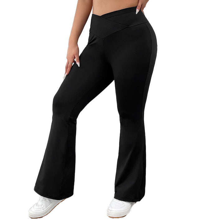 Dame High-Waist Bootcut-bukser med figursmart snit Stilla