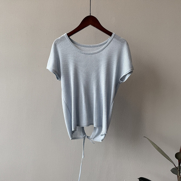 Dame afslappet T-shirt med justerbar søm Stilla