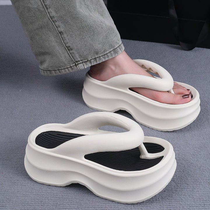 Dame ergonomiske komfort-sandaler med skridsikker sål og fleksibel fodseng Stilla