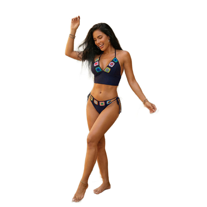 Dame Elegant Bikini med højkvalitets broderedesign Skovae