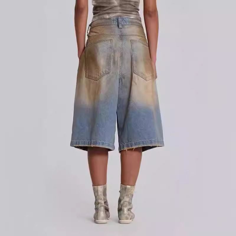Dame Ødelagte Løse Jeans-Culotte Stilla