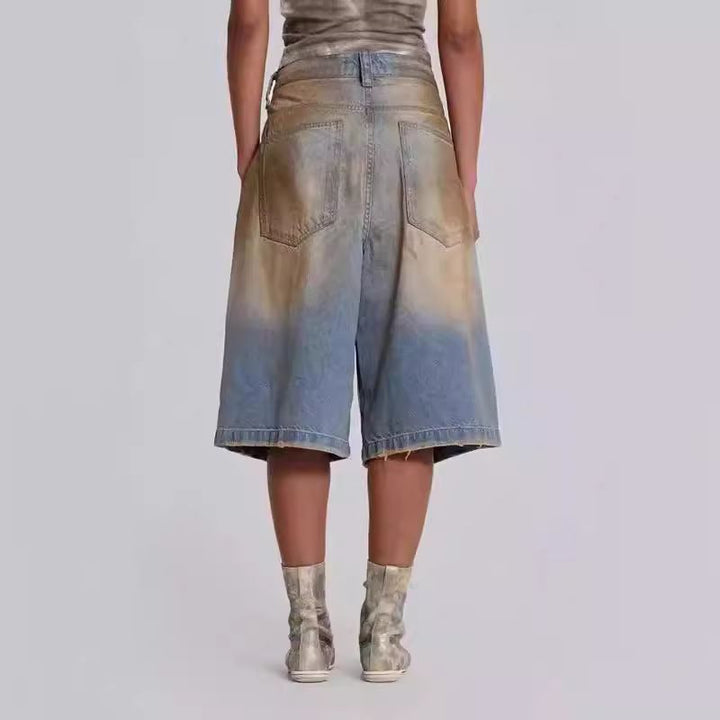 Dame Ødelagte Løse Jeans-Culotte Stilla