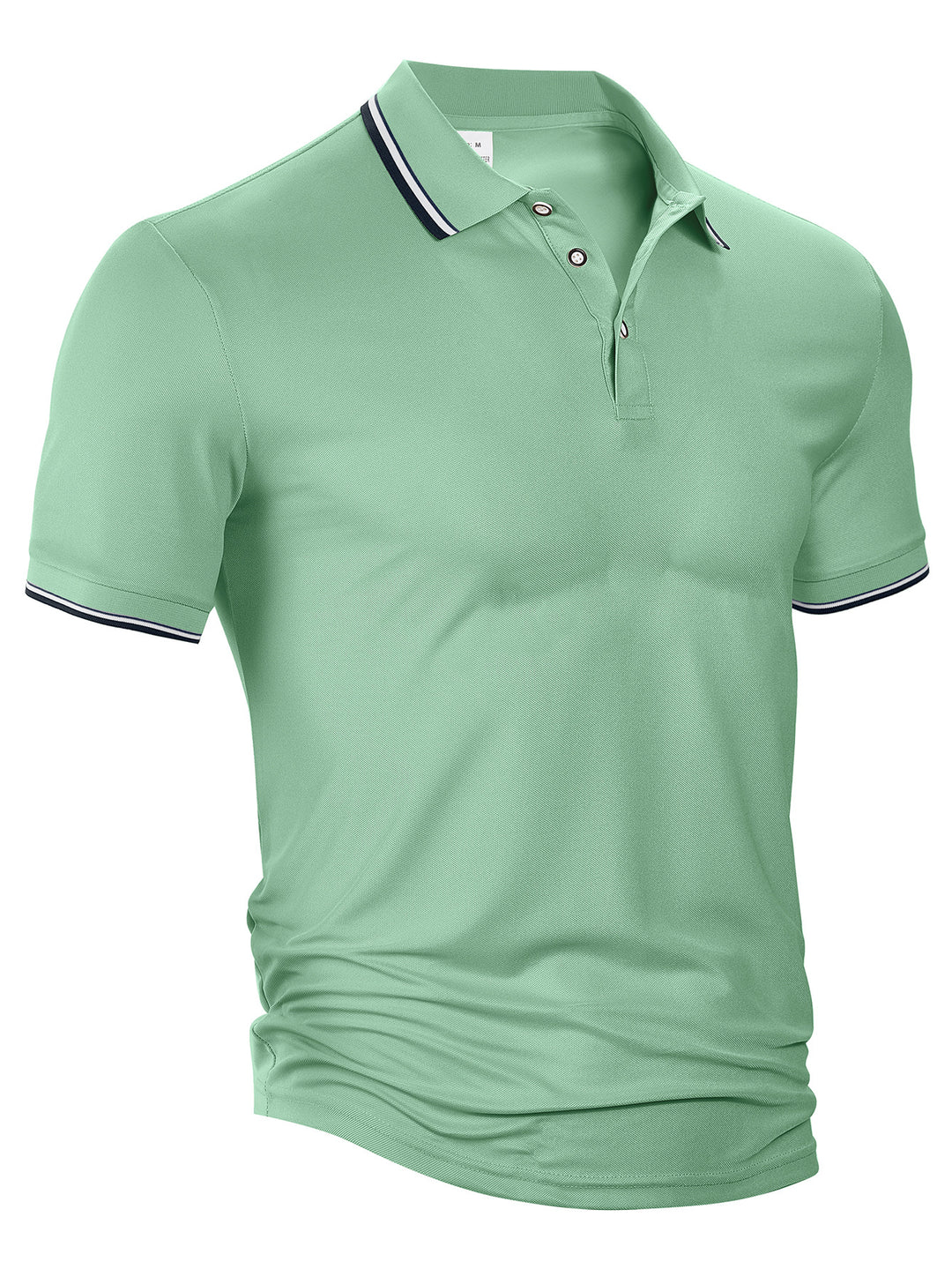 Herrer nan klassisk polo shirt lavet af piqué med kontraststriber ved kraven Skovae