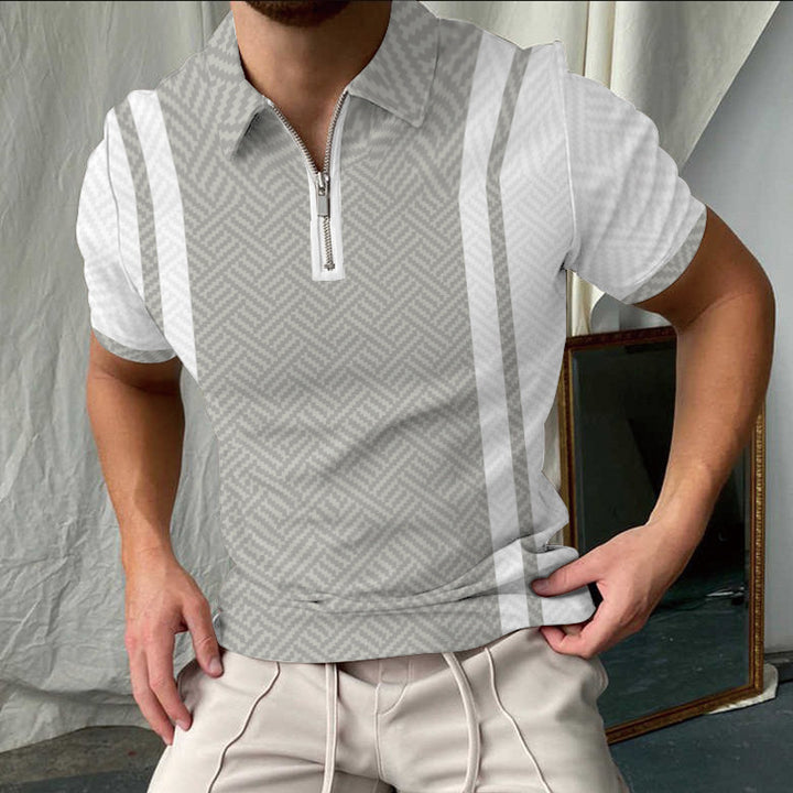 Stilfuldtternet Kortærmet Polo-Shirt til Herrer Stilla