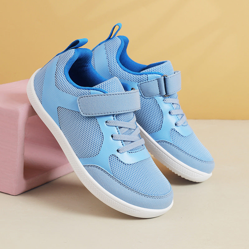 Unisex nan lette mesh-sneakers med elastisk snørebåndsystem, velcro og EVA-mellemsål Skovae