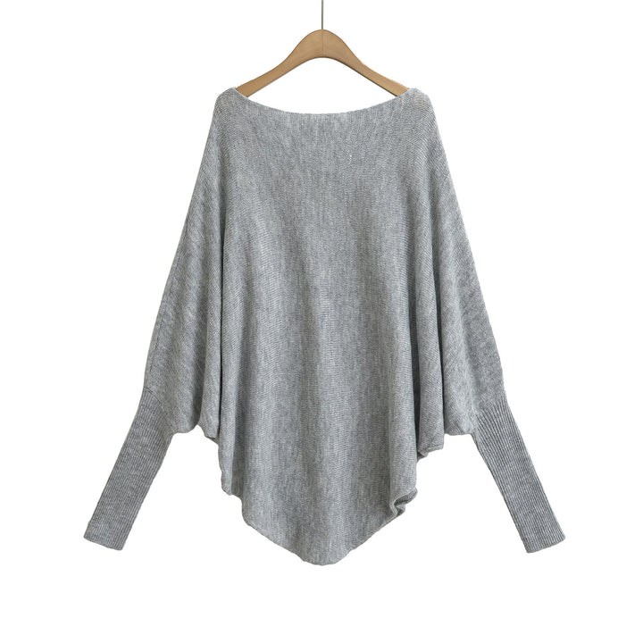Dame Oversized Pullover med asymmetrisk snit og blød struktur Stilla