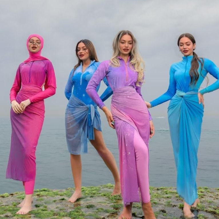 Dame Mode Badedragt med Hijab Skovae