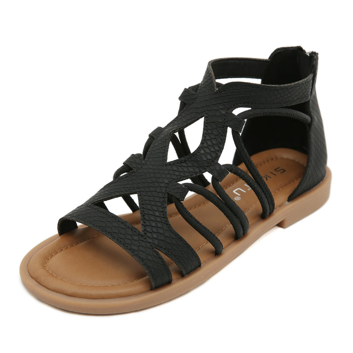 Dame mode sandaler med fleksibelt remsystem og komfortabelt fodseng Stilla