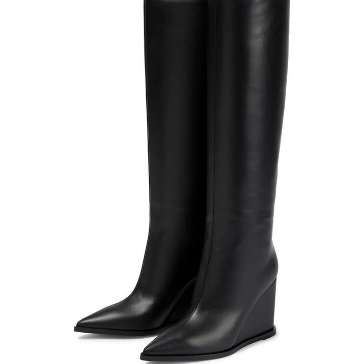Femme Kiesål Over-the-Knee Støvler med slankt design Stilla