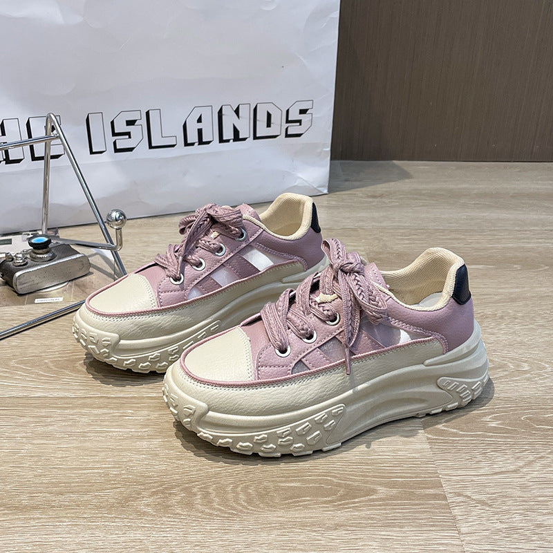 Dame platform sneakers med innovativt såleprofil og åndbar overfladestruktur Stilla