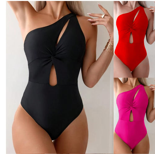 Dame asymmetrisk Cut-Out heldragt badedragt Stilla