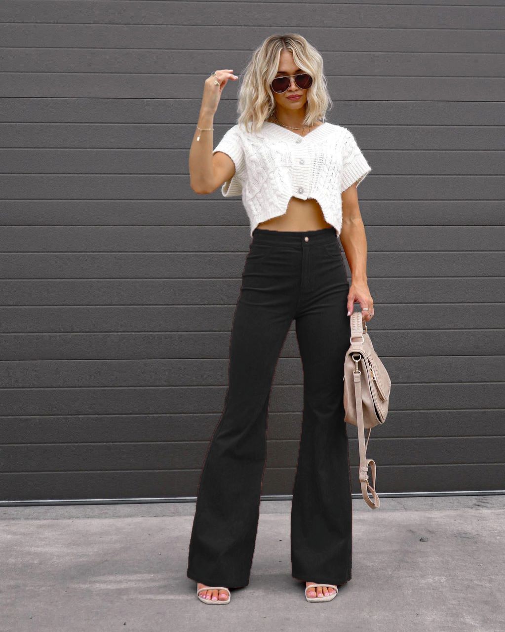 Dame Høj Talje Flared Jeans Stilla