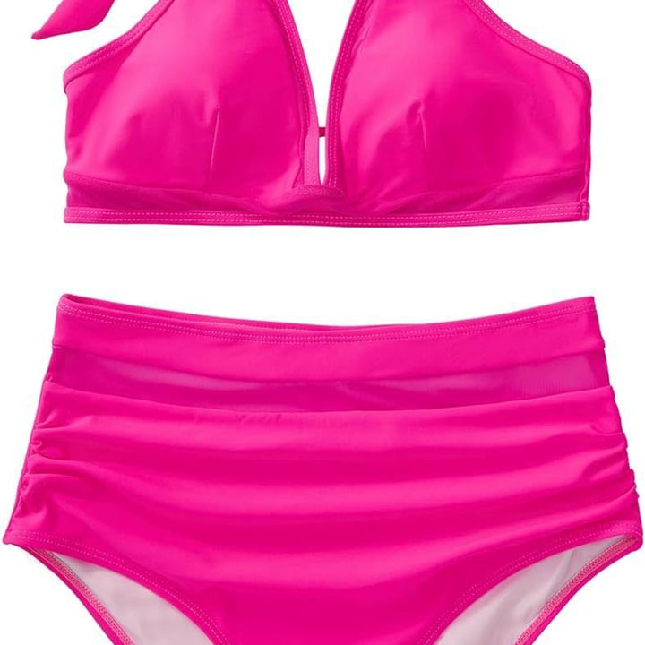 Damer Højt skåret Sporty Bikini-sæt Stilla